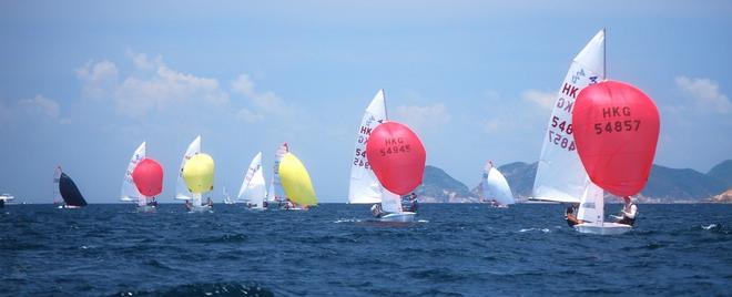 Day 2 - 420 downwind - HK Festival of Sport Open Dinghy Regatta 2015 © Eileen Sze http://www.rhkyc.org.hk/